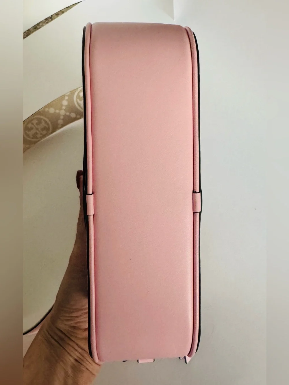 Tory Burch Miller Mini Camera Crossbody Bag SMOOTH Leather Candy Pink Plie NWOT